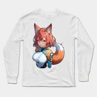 Inumimi scifi girl Long Sleeve T-Shirt